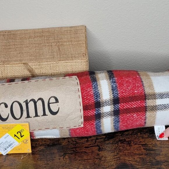 Elements Fabric 'Welcome' Door Draft Stopper - Picture 6 of 8